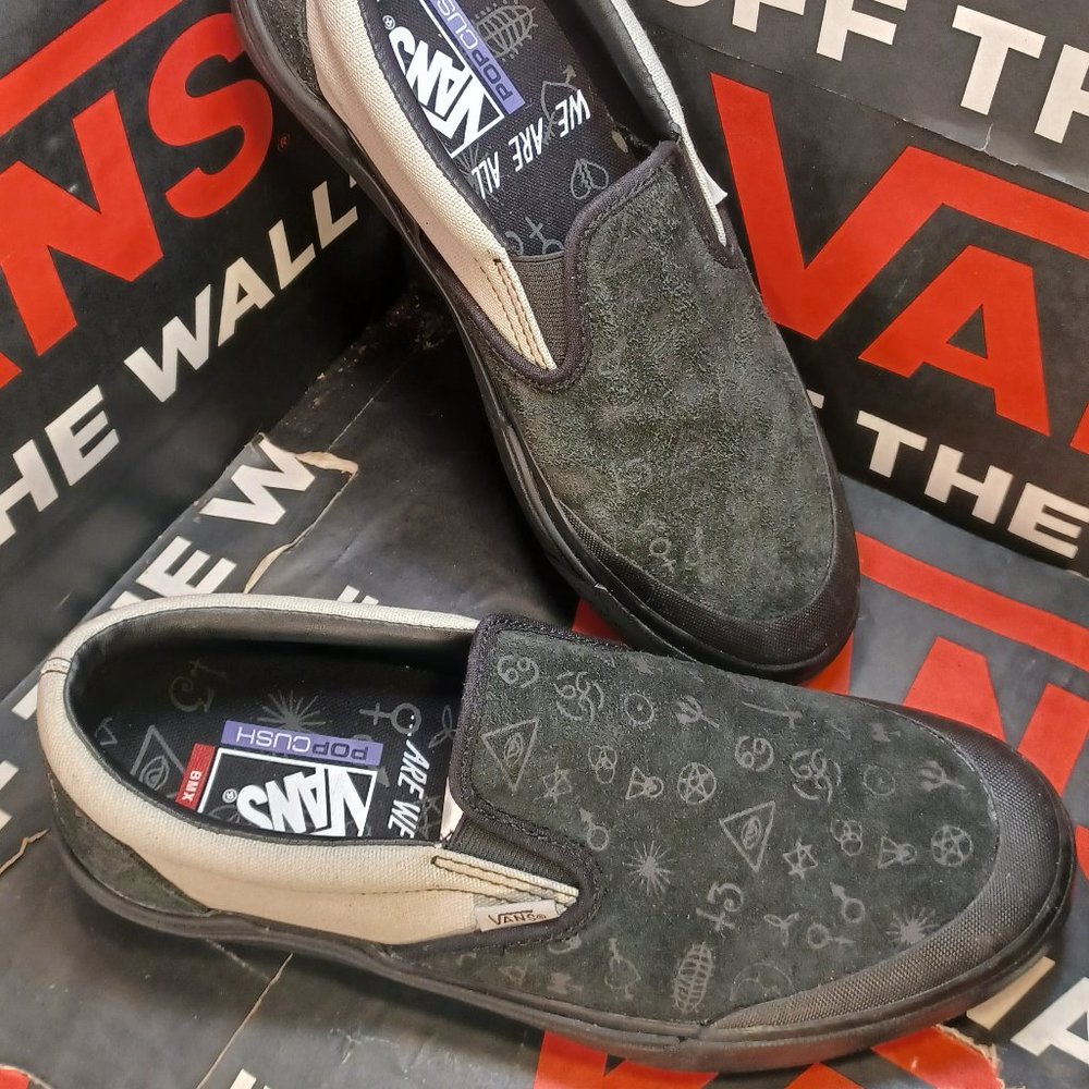 Vans x Cult BMX Men's 7/Women's 8.5 Slip On Black/Gray VN0A5JISN42